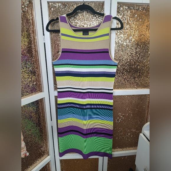 Rolo Ale Sheath Dress Striped Colorful Medium - Picture 2 of 11